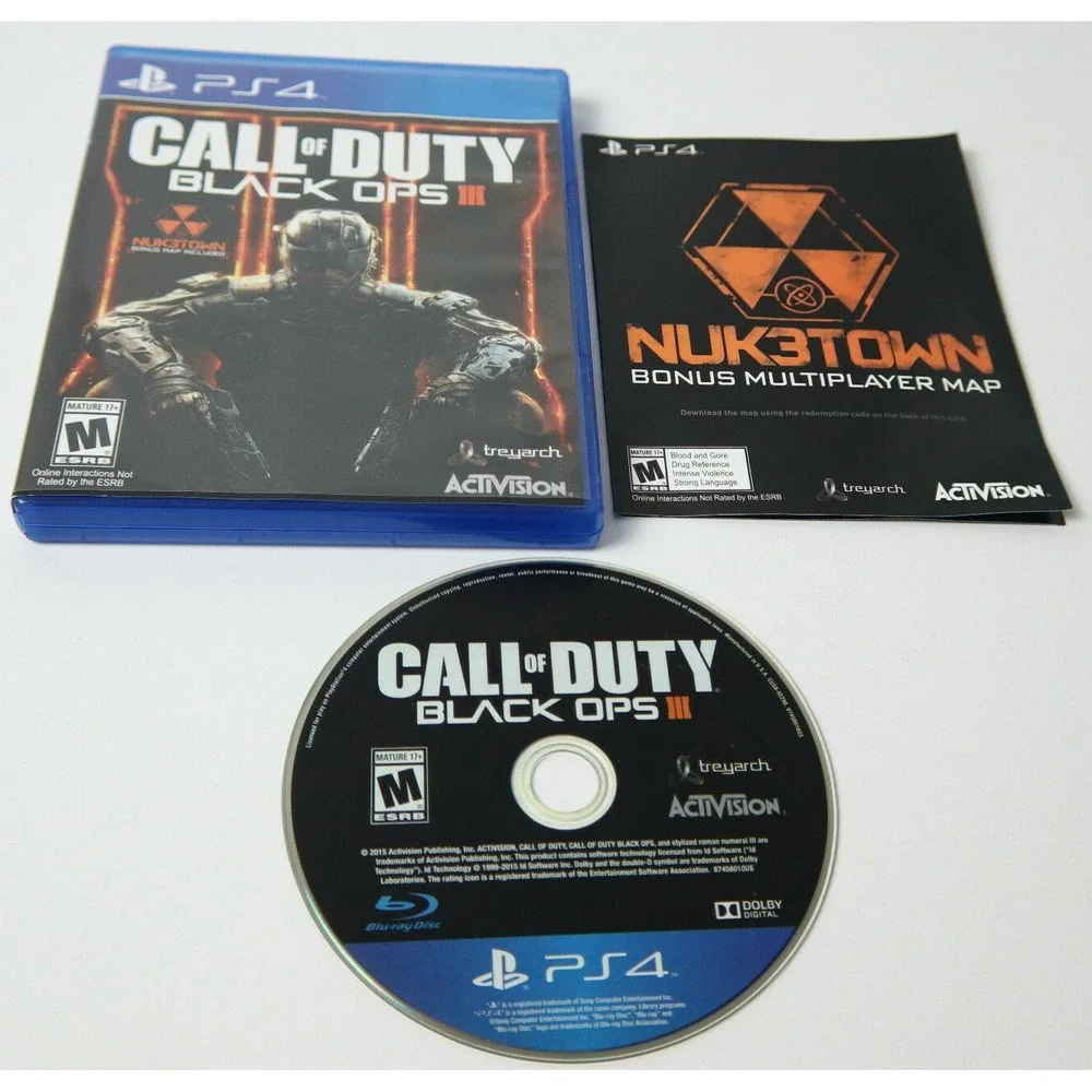 CALL OF DUTY: BLACK OPS 3 - PLAYSTATION 4 -‎ COMPLETE!